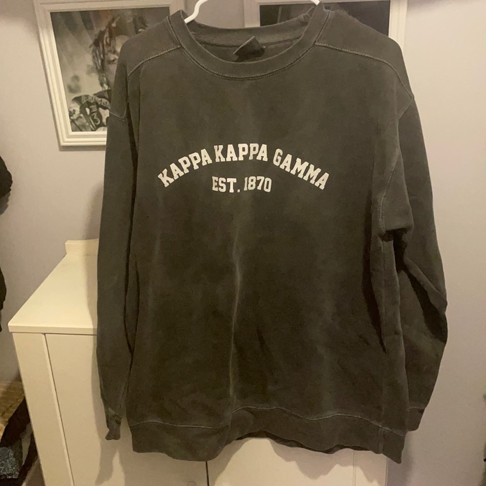 Comfort colors dark gray KKG crewneck